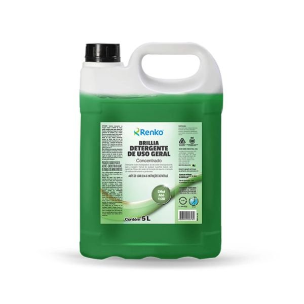 Brillia Detergente Uso Geral Concentrado Diluir 5L